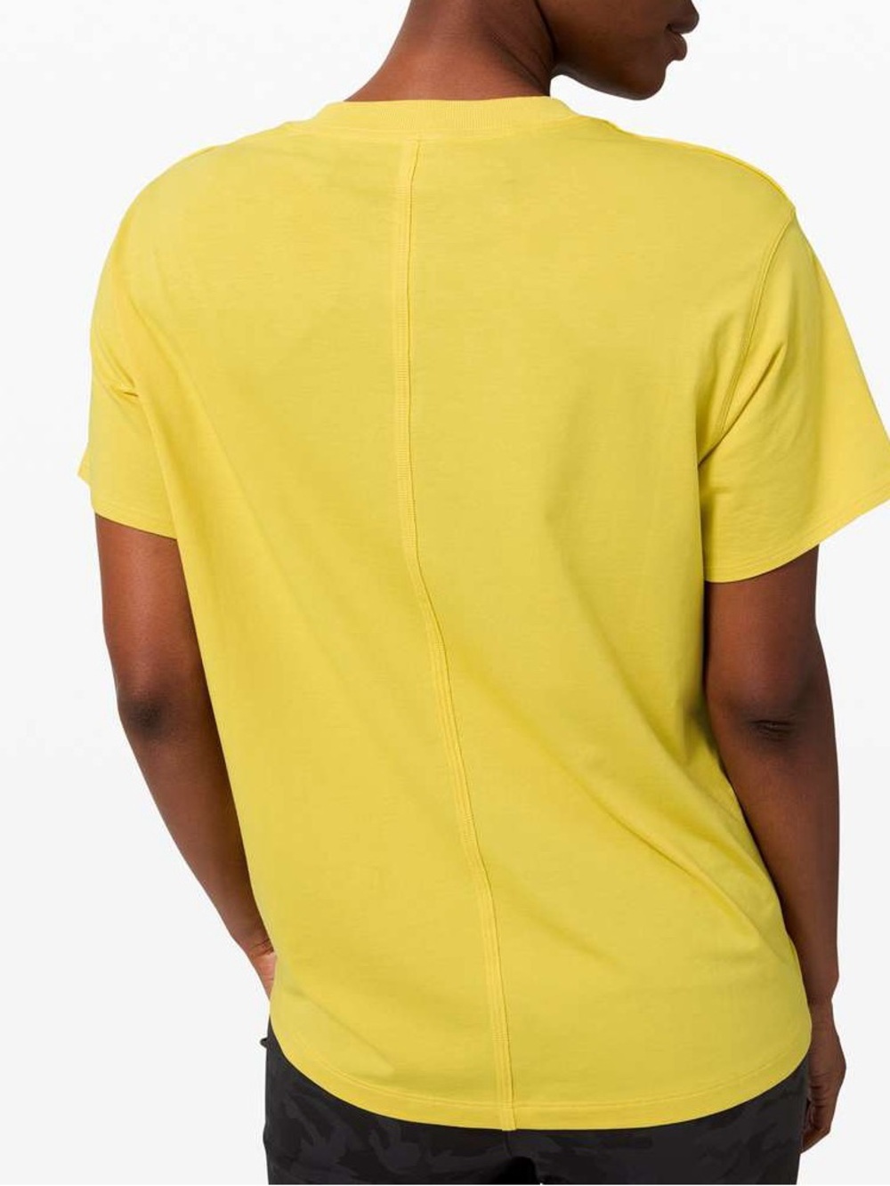 Lululemon All Yours Bright Yellow Crewneck Boyfriend Short Sleeve Tee small - Picture 2 of 5